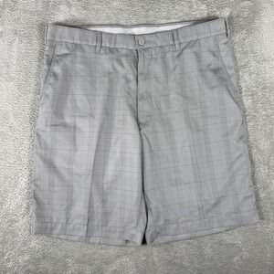 PGA Tour Shorts Mens 36 Plaid Golf Performance Lightweight Classic Polyester